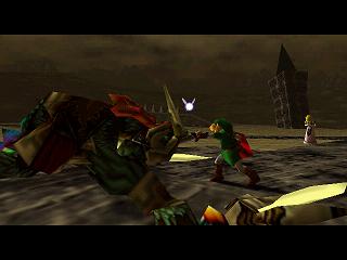 Zelda Ocarina Of Time sur Game Cube : Le combat final : Link vs Ganondorf