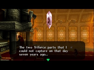 Zelda Ocarina Of Time on Game Cube : The final fight : Link vs Ganondorf