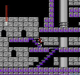 Castlevania II - Simon's Quest : Ruines du chateau Castlevania, combat contre Dracula