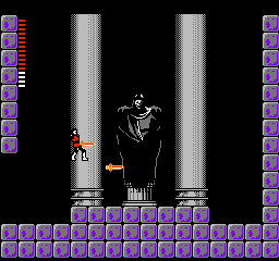 Castlevania II - Simon's Quest : Ruins of castle of Castlevania, figth against Dracula