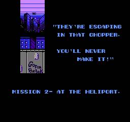 Double Dragon 2 on Nes : Mission 2 - At the heliport