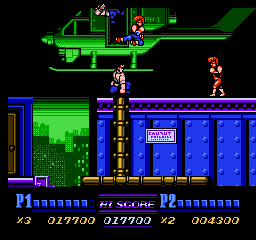 Double Dragon 2 on Nes : Mission 2 - At the heliport