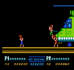 Double Dragon 2 sur Nes : Mission 2 - At the heliport