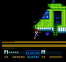 Double Dragon 2 sur Nes : Mission 2 - At the heliport