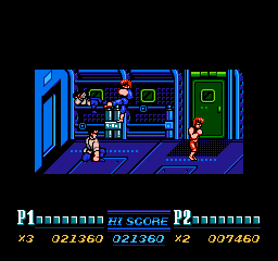 Double Dragon 2 sur Nes : Mission 3 - Battle in the chopper