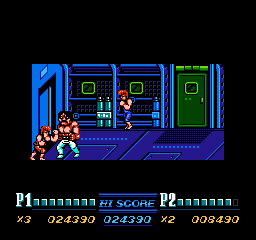 Double Dragon 2 sur Nes : Mission 3 - Battle in the chopper