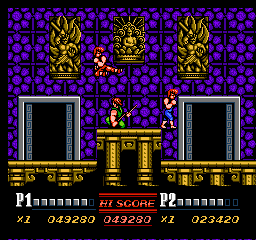 Double Dragon 2 sur Nes : Mission 6 - Mansion Of Terror