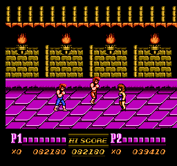 boss fight in double dragon 2 nes