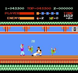 Kung Fu sur Nes - Second floor : Boomerang Fighter boss