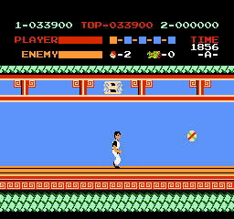 Kung Fu sur Nes - Second floor : Boomerang Fighter boss