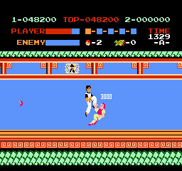 Kung Fu sur Nes - Second floor : Boomerang Fighter boss