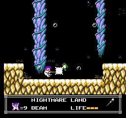 Little Nemo - Dream Master sur nes : Soluce du niveau 8 : Nightmare Land