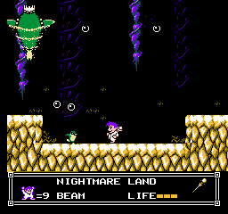 Little Nemo - Dream Master sur nes : Soluce du niveau 8 : Nightmare Land