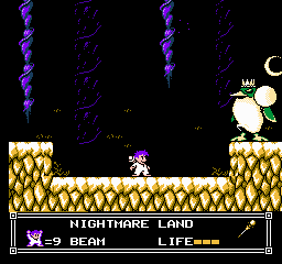 Little Nemo - Dream Master sur nes : Soluce du niveau 8 : Nightmare Land
