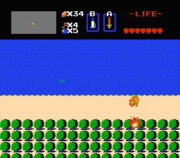 Zelda 1 - All heart containers in the first quest of The Legend Of Zelda on NES