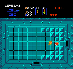 Zelda 1 - Walkthrough of dungeon 1 of quest 1 : Eagle (Zelda I Nes mini)