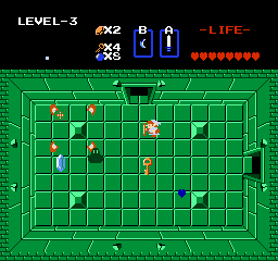 Zelda 1 - Walkthrough of dungeon 3 of quest 1 : Manji (Zelda I Nes mini)