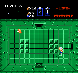 Zelda 1 - Walkthrough of dungeon 3 of quest 1 : Manji (Zelda I Nes mini)