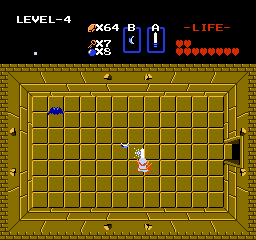 Zelda 1 - Walkthrough of dungeon 4 of quest 1 : Snake (Zelda I Nes mini)