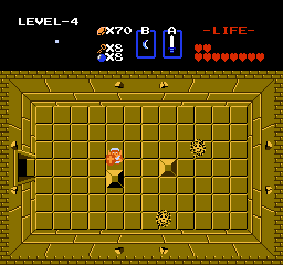 Zelda 1 - Walkthrough of dungeon 4 of quest 1 : Snake (Zelda I Nes mini)