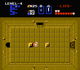 Zelda 1 - Walkthrough of dungeon 4 of quest 1 : Snake (Zelda I Nes mini)