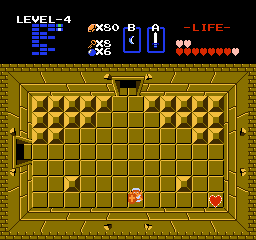 Zelda 1 - Walkthrough of dungeon 4 of quest 1 : Snake (Zelda I Nes mini)