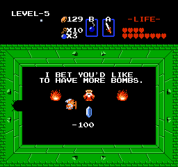 Zelda 1 - Solution du donjon 5 de la qute 1 : Le Lzard (Zelda I Nes mini)