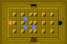 The legend of Zelda - Plan (carte) du niveau 6 de la qute 1 : Le Dragon (Zelda I Nes mini)
