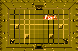 The legend of Zelda - Plan (carte) du niveau 6 de la qute 1 : Le Dragon (Zelda I Nes mini)
