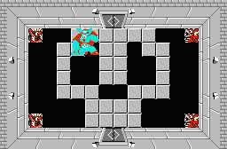 The legend of Zelda - Plan (carte) du niveau 9 de la qute 1 : La montagne de la mort (Zelda I Nes mini)