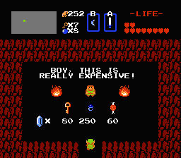 Zelda 1 - Les objets dans la qute 1 de the legend of Zelda (Zelda I Nes mini) - Bague bleue