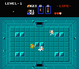 Zelda 1 - Walkthrough of dungeon 1 of quest 2 : The E (Zelda I Nes mini)