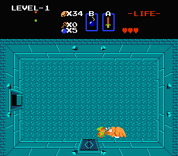 Zelda 1 - Walkthrough of dungeon 1 of quest 2 : The E (Zelda I Nes mini)