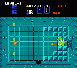 Zelda 1 - Walkthrough of dungeon 1 of quest 2 : The E (Zelda I Nes mini)