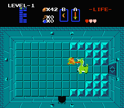 Zelda 1 - Walkthrough of dungeon 1 of quest 2 : The E (Zelda I Nes mini)