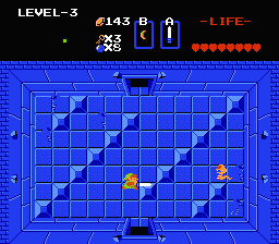 Zelda 1 - Walkthrough of dungeon 3 of quest 2 : The L (Zelda I Nes mini)