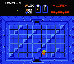 Zelda 1 - Walkthrough of dungeon 3 of quest 2 : The L (Zelda I Nes mini)