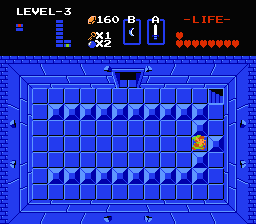 Zelda 1 - Walkthrough of dungeon 3 of quest 2 : The L (Zelda I Nes mini)