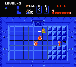 Zelda 1 - Walkthrough of dungeon 3 of quest 2 : The L (Zelda I Nes mini)