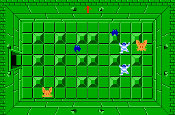 The legend of Zelda - Plan (carte) du niveau 4 de la qute 2 : Le D (Zelda I Nes mini)