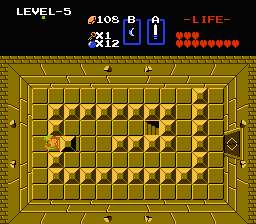 Zelda 1 - Walkthrough of dungeon 5 of quest 2 : The Z (Zelda I Nes mini)