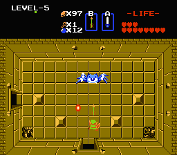 Zelda 1 - Walkthrough of dungeon 5 of quest 2 : The Z (Zelda I Nes mini)