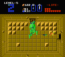 Zelda 1 - Walkthrough of dungeon 5 of quest 2 : The Z (Zelda I Nes mini)