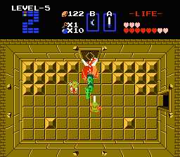 Zelda 1 - Walkthrough of dungeon 5 of quest 2 : The Z (Zelda I Nes mini)