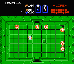 Zelda 1 - Solution du donjon 8 de la qute 2 : La grande spirale (Zelda I Nes mini)