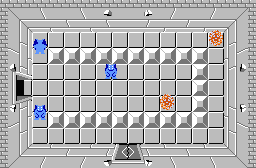 The legend of Zelda - Plan (carte) du niveau 9 de la qute 2 : La tte de Ganon (Zelda I Nes mini)