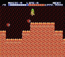 Zelda 2 - The adventure of Link sur Nes (mini) et GBA (nes classic) : Le bestiaire (les monstres d'Hyrule)