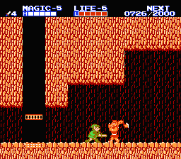 Zelda 2 - The adventure of Link sur Nes, la soluce du labyrinthe de la montagne de la mort