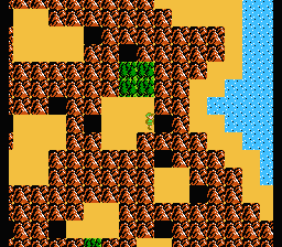 Zelda 2 - The adventure of Link sur Nes, la soluce du labyrinthe de la montagne de la mort