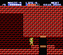Zelda 2 - The adventure of Link sur Nes, la soluce du troisime donjon : le palais de l'le du cimetire